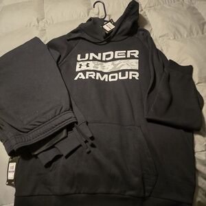Under Armour Black Logo Hoodie and Joggers 2xlarge
